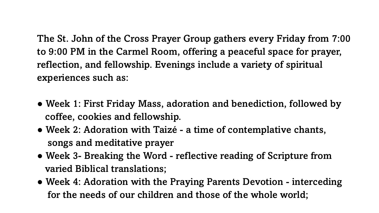 PRAYER GROUP 1